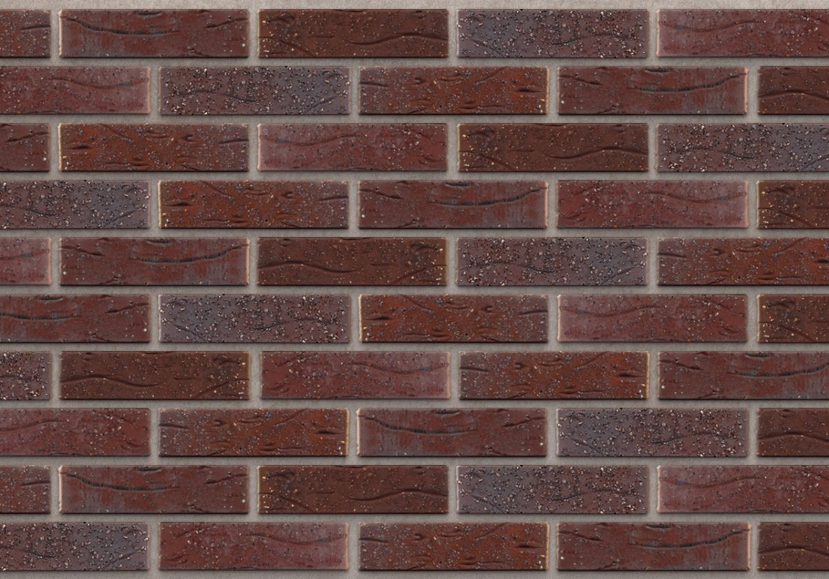 Облицовочный кирпич Славянский кирпич Прованс антик (песок, бордовый, фиолетовый) - 250x120x65 мм